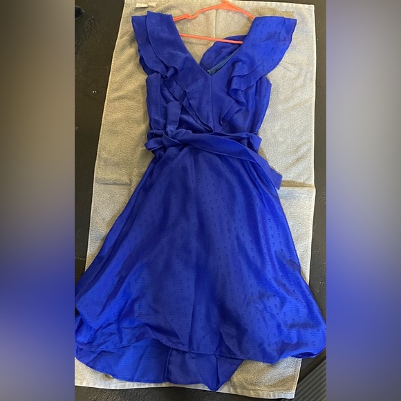 DKNY Vibrant Blue Textured Dress - Picture 1 of 4